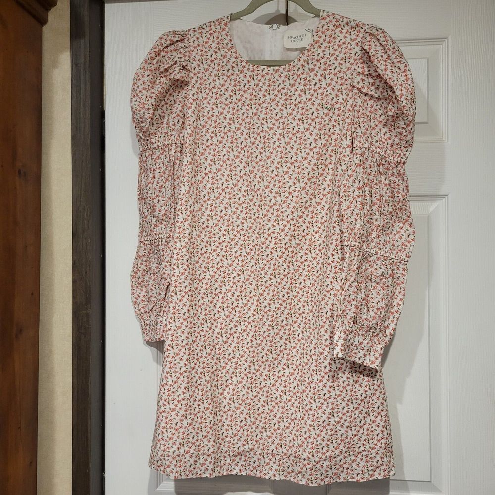 NWT Tuckernuck Hyacinth House Textured Floral Puff  Floral Dress Size M